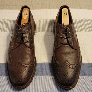 Allen Edmonds for Brooks Brothers MacNeil Brown Pebbled Longwing men's dress sho